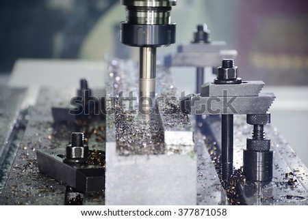 Cnc machine tools in the work