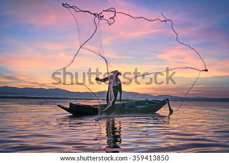 Fishermen can fish the golden morning light.