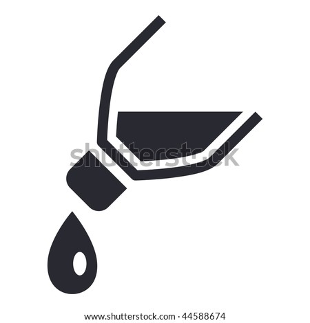 Vector Illustration Of Modern Icon Depicting A Bottle Pouring Liquid 