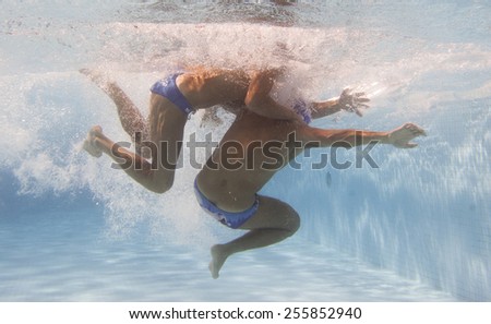 water polo, sport, lifestyle, pool, summer, the struggle in the water, beautiful and strong men, ball, leisure, sports singing competition, blue water, sun, sea.