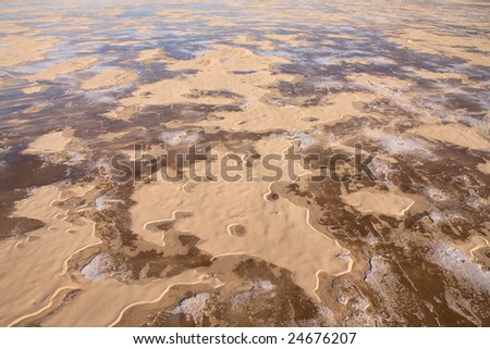 Sand and ice pool background