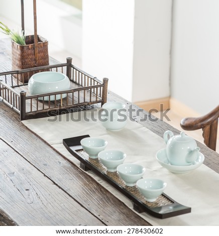 Celadon tea ware