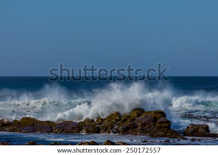 Breaking waves on Cape of Good Hope