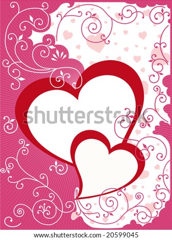 stock photo Illustration composition design for Valentine or wedding card