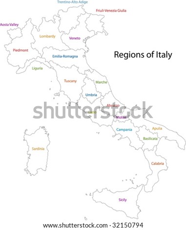 Pictures Of Italy Map. Italy map with regions