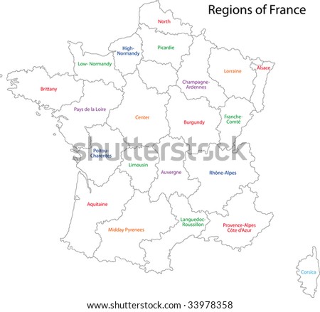 Pictures Of France Map. France map with regions