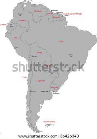 a map of central america with capitals. +america+map+with+capitals