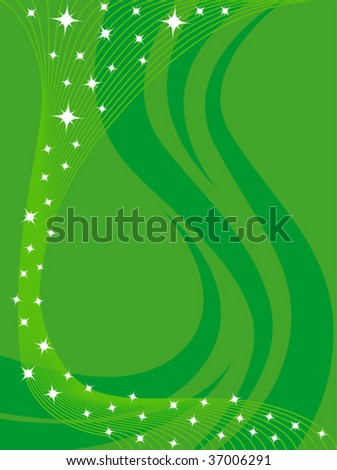 small stars clip art. stock vector : Abstract wave background with small stars