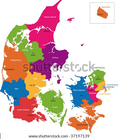 Map Of Denmark Europe. main Denmark+europe+map