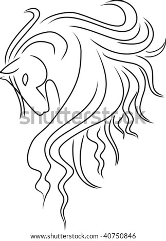 stock vector Horse Head Save to a lightbox Please Login