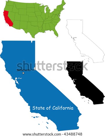 California+state+outline+vector