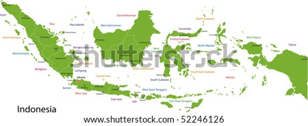 stock vector : Indonesia map