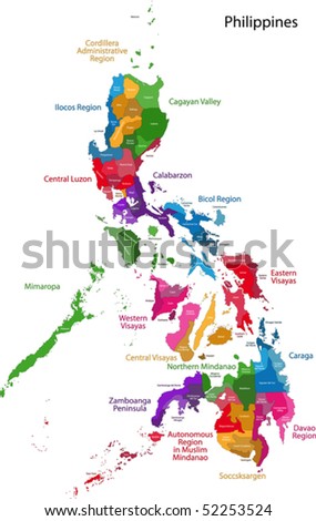 stock vector : Map of Republic