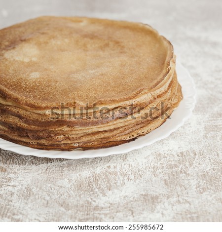 Russian pancakes. Russian cuisine. Taste pancakes. Blini. Maslenitsa. Butter Week. Pancake week. Cheesefare Week. Blinis. Flour. Meal. Taste pancakes
