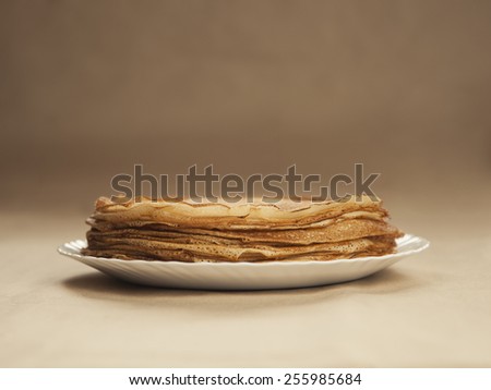 Baking. Russian pancakes. Russian cuisine. Taste pancakes. Blini. Butter Week. Pancake week. Blinis. Flour. Meal. Taste pancakes