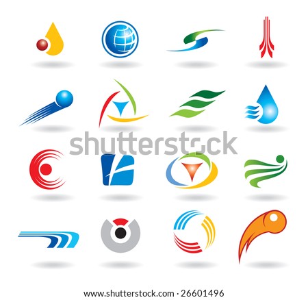 Logo Design Video on Set Of Abstract Elements For Logo Design Stock Vector 26601496