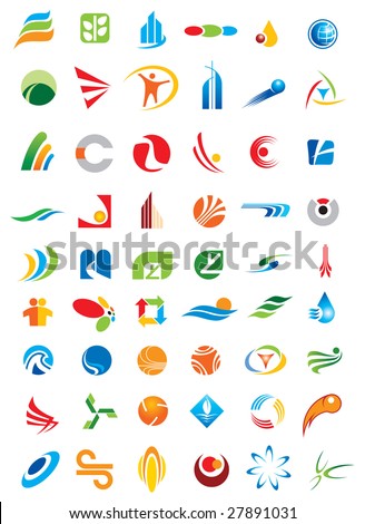 Logo Design  Illustrator on Set Of Abstract Elements For Logo Design Stock Vector 27891031