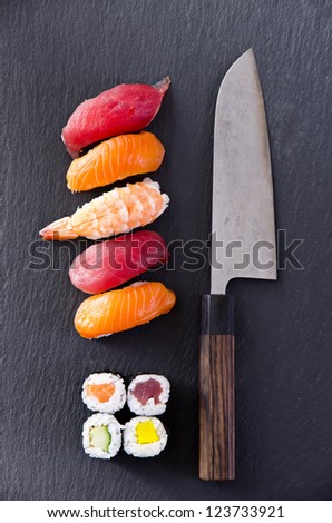 Sushi With Santoku Knife