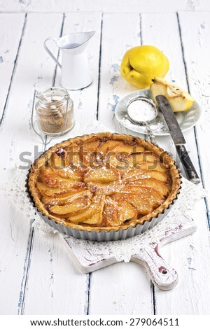 French pastry with apple - Tart aux Pommes