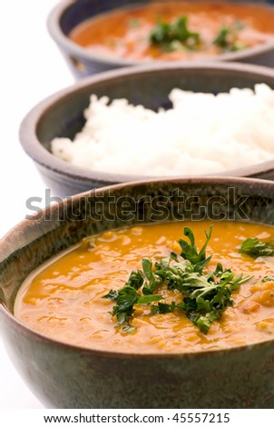 Indian Lentil Soup with Rice