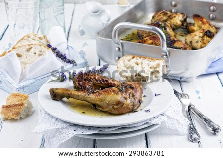 french braised lavender chicken