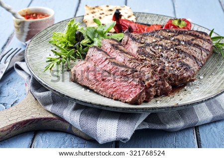Charolais Steak on Plate