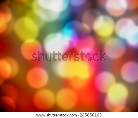 Red,Yellow,Blue,Pink and Orange bokeh light vintage background , the art from night lights
