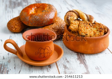 Fresh baked ceramic ware