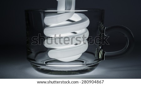 Compact Fluorescent Lamps in a glass