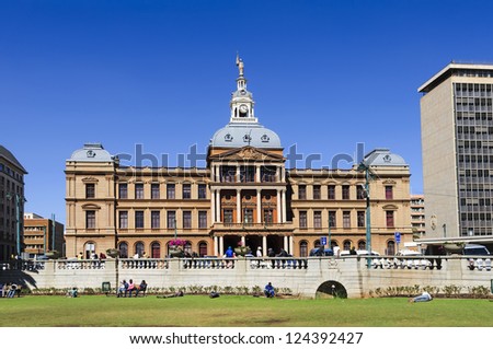 PRETORIA, REPUBLIC OF SOUTH AFRICA - AUGUST 21: Old Council Chambers on August 21, 2009 in Pretoria, South Africa. Old Council Chambers is one of the prominent building in the central Church Square.
