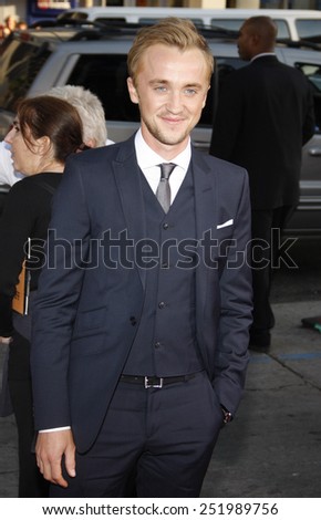 Tom Felton at the Los Angeles Premiere of \