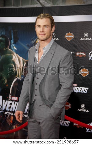 Chris Hemsworth at the Los Angeles Premiere of \