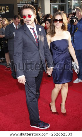 Robert Downey Jr. and Susan Downey at the World Premiere of 