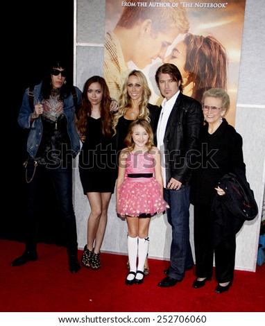 Family Cyrus at the World Premiere of 