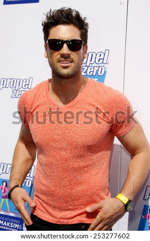 Maksim Chmerkovskiy at the Propel Zero Just Dance Off held at the Jimmy Kimmel Live! Studio Lot in Hollywood, California, United States on April 29, 2012.