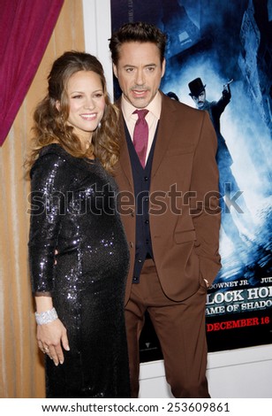 Robert Downey Jr. and Susan Downey at the Los Angeles Premiere of 