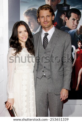 Abigail Spencer and Josh Pence at the Los Angeles premiere of \