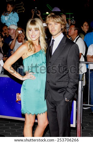 Sarah Wright and Eric Christian Olsen at the Los Angeles Premiere of \