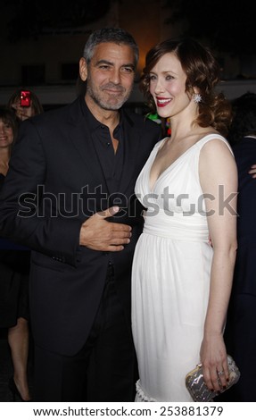 George Clooney and Vera Farmiga at the Los Angeles Premiere of \
