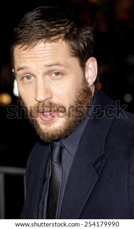 Tom Hardy at the Los Angeles Premiere of \