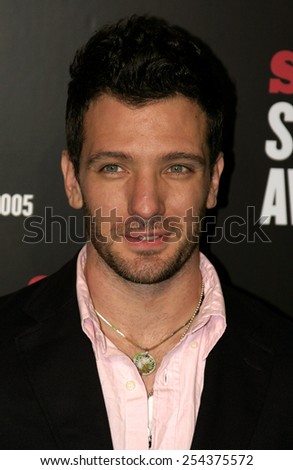 J.C. Chasez attends the 2005 Stuff Style Awards held at the Roosevelt Hotel in Hollywood, California on September 7, 2005.