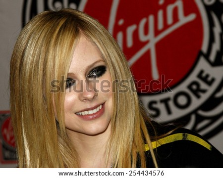 Avril Lavigne attends the Best Damn Thing CD Signing held at the Virgin Records in Hollywood, California on April 19, 2007.