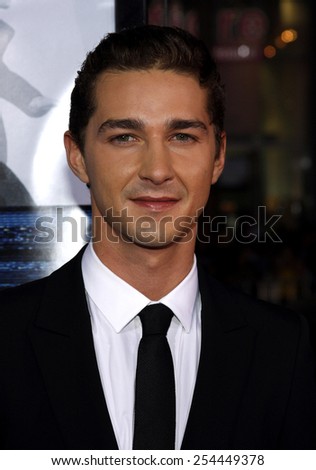 Shia LaBeouf at the Los Angeles Premiere of \