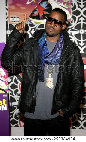 Kanye West attends the in-store signing of his new release \'Graduation\' held at the Virgin Megastore Hollywood & Highland in Hollywood, California, United States on September 13, 2007.