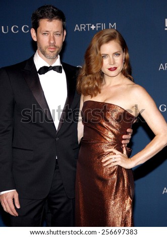 Amy Adams and  Darren Le Gallo at the LACMA 2013 Art + Film Gala Honoring Martin Scorsese And David Hockney held at the LACMA in Los Angeles on November 2, 2013 in Los Angeles, California.