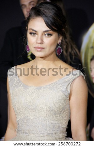 Mila Kunis at the Los Angeles Premiere of \