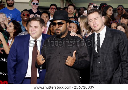 Channing Tatum, Ice Cube and Jonah Hill at the Los Angeles premiere of \