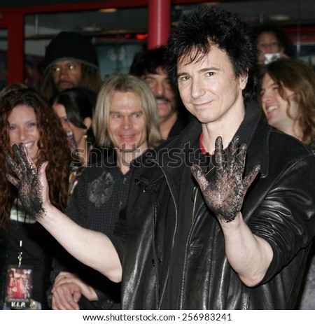 January 17, 2007. Slash, Ronnie James Dio and Terry Bozzio Inducted into Hollywood\'s RockWalk held at the Guitar Center Hollywood\'s RockWalk in Hollywood, California United States.