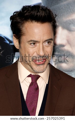 December 6, 2011. Robert Downey Jr. at the Los Angeles premiere of \