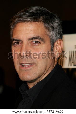 December 4, 2006. George Clooney attends the Los Angeles Premiere of \